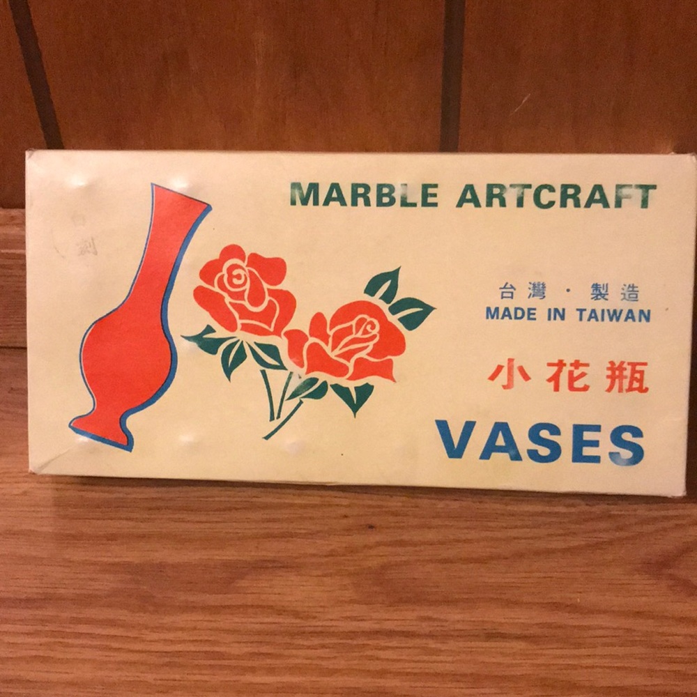 Vintage Marble Artcraft Vases